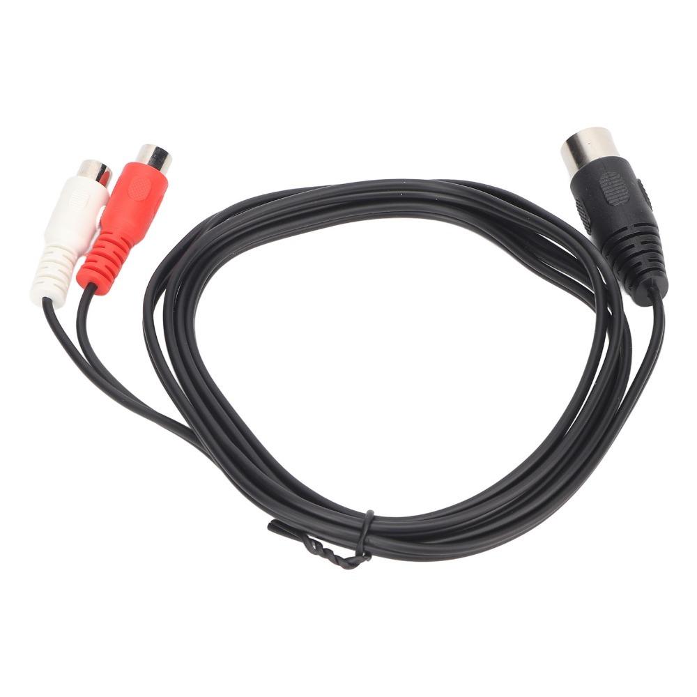 Plug and Play 8 Pin Din To 2RCA Adapter Professional 8 Pin Male To Female 2RCA  Sound Equipment