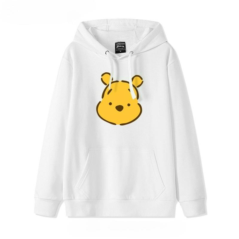 Cartoon Anime Cute Pooh Bear Hoodie Women's Disney Loose Ins Style Hooded Jacket Hoodies Clothes Hoodies Women Anime Hoodie