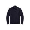 Polo FW22 Solid Logo Half-Zip Long Sleeve Knit Sweater Men Sweater Navy-Blue MNPOSWE16821109-410
