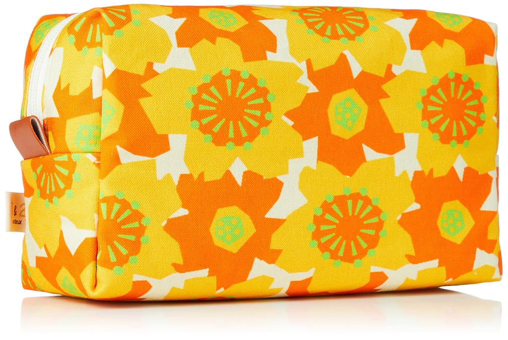 Cosmetic Bag Canvas Pouch Large SAKURA Orange [ARROWS&Company Ltd.] GU-5
