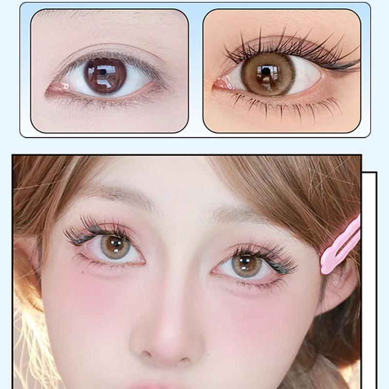 Fox Series Large Capacity Eyelash Book Manga False Eyelashes Natural Long Curled Thin Fluffy Stem Segmented False Eyelashes