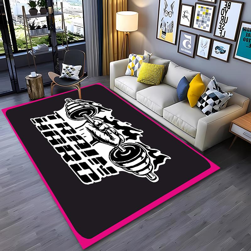 GYM Téma 3D Tisk Velkoplošné Koberce pro Domácí Obývací Pokoj Dětskou Ložnici Pohovku Vstupní Rohožka Kuchyňské Podlahové Koberce ProtiskluzovéDekor