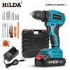 Rechargeable Brushless Electric Drill: Lithium Battery Impact Drill & Screwdriver for Household Use