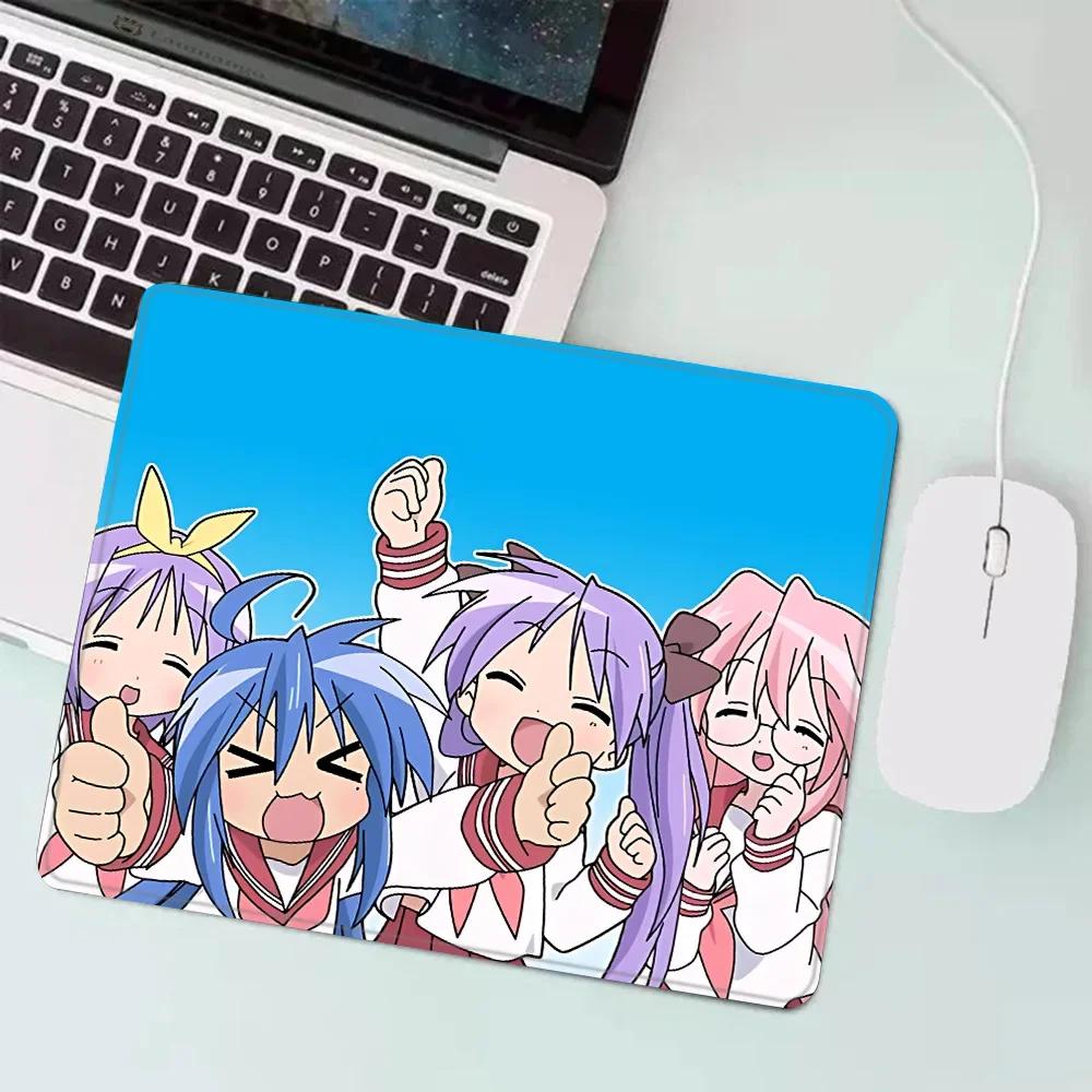 Lucky Star Konata Izumi Kleines Gaming-Mauspad XS-Mauspad Desktop-Dekoration Büro-Schreibtischmatte Teppich für PC-Gamer Rutschfester Gummi