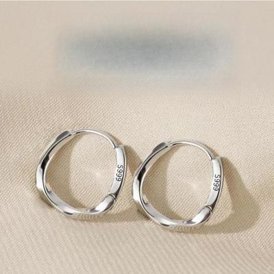 Earrings Women's Mobius Earrings Ear Buckles, Ear Holes Earrings, Plain Rings Niche Design Earrings