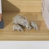 Resin Elephant Figurines: Parent and Baby Elephant Home Decoration