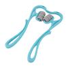6 Wheel Neck Massager Manual Cervical Spine Massager Acupoint Pressing Massage Roller Tool for Home Use Blue