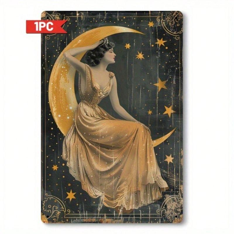 Retro Metal Tin Sign Wall Art Decor for Living Room Bedroom Office