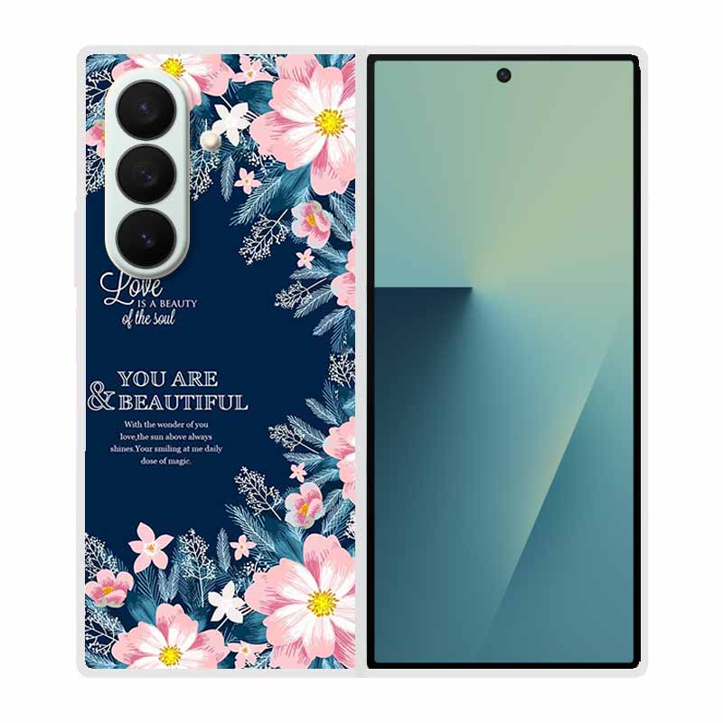Coque For SAMSUNG Fold 7 5G Cases Animal Marble Clear Hard Phone Funda for Galaxy Z Fold7 5G Back Cover Zfold7 Transparent Shell