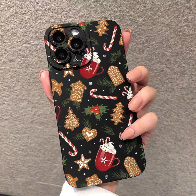 Colorful Christmas Tree Gift Pattern Shockproof Phone Case For iPhone 17 16 15 14 13 12 11 Pro Max XS X XR 7 8 16 Plus 16E Cover