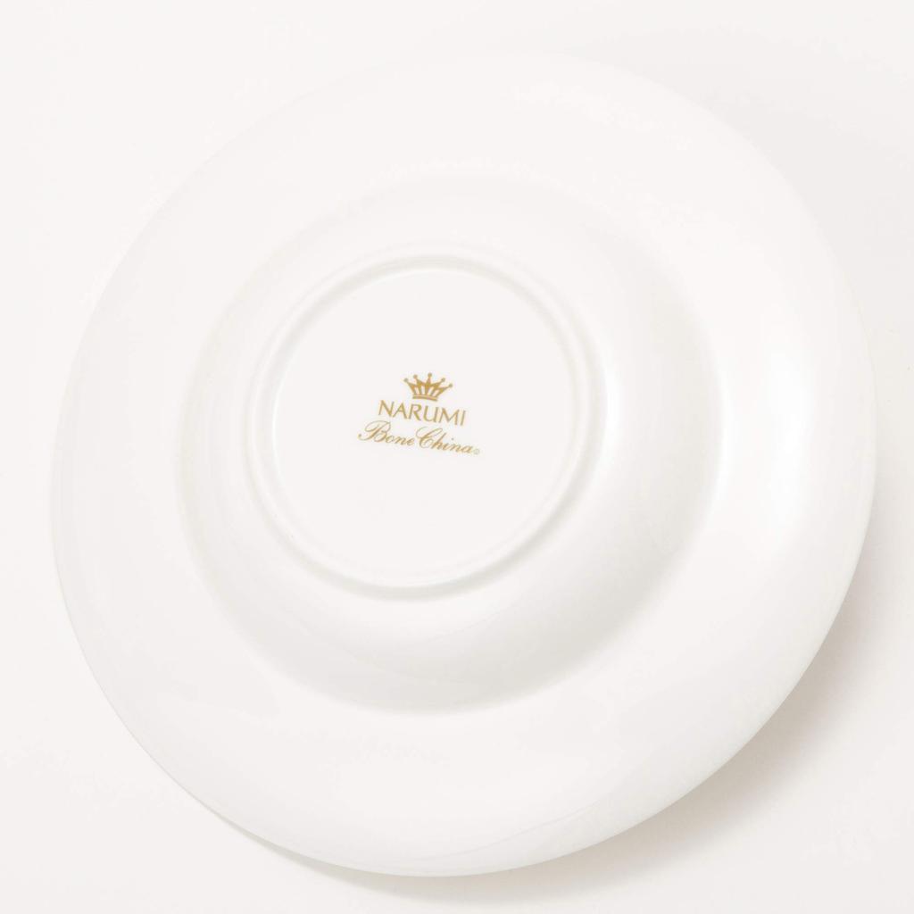 NARUMI Soup Sense Pasta Rim Dishwasher Plate, White, 24cm, Plate, Plate, White, Stylish, Microwaveable, Safe, 51800-5776
