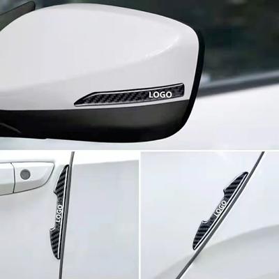 Carbon Fiber Universal Car Rearview Mirror Door Edge Anti Scratch Protection Strips Anti-collision Protector Sticker Scuff