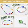 Multicolor Flat Bead Set: DIY Bracelet Spacer & Crystal Glass Beads In 4/6/8 Sizes
