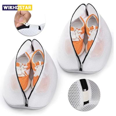 Bolsa de malla para lavandería, bolsa para zapatos con cremalleras, bolsas de almacenamiento de zapatos de viaje, caja de almacenamiento de ropa protectora, bolsas organizadoras