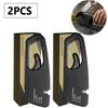 2 in 1 Handheld Knife Sharpener Kitchen Chef Knife Scissor Quick Sharpening Tool with Anti Slip Base Manual Sharpening Stone