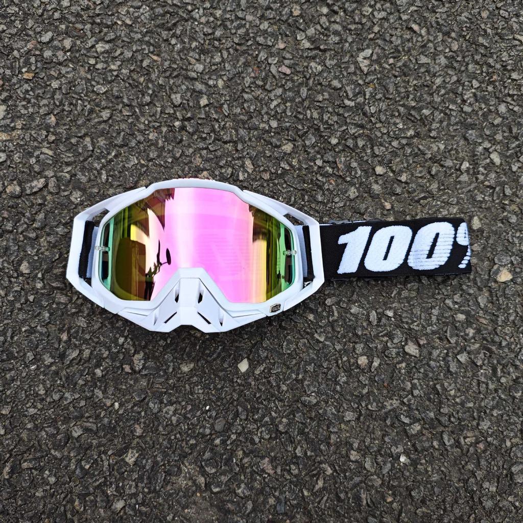 Occhiali da sole da moto classici per fuoristrada all'aperto 100% per la guida, occhiali protettivi per casco resistenti al vento e alla sabbia, equipaggiamento fresco per mountain bike