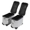 35L Motorcycle Side Case Aluminium Alloy Motorbike Hard Side Saddlebag Box with   Lock Mounting Bracket for Riding Gear Helmet