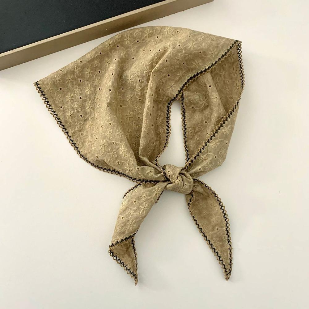 

Soft Triangle Hair Head Cotton Women Head Scarf Fashion Silk Scarf Summer