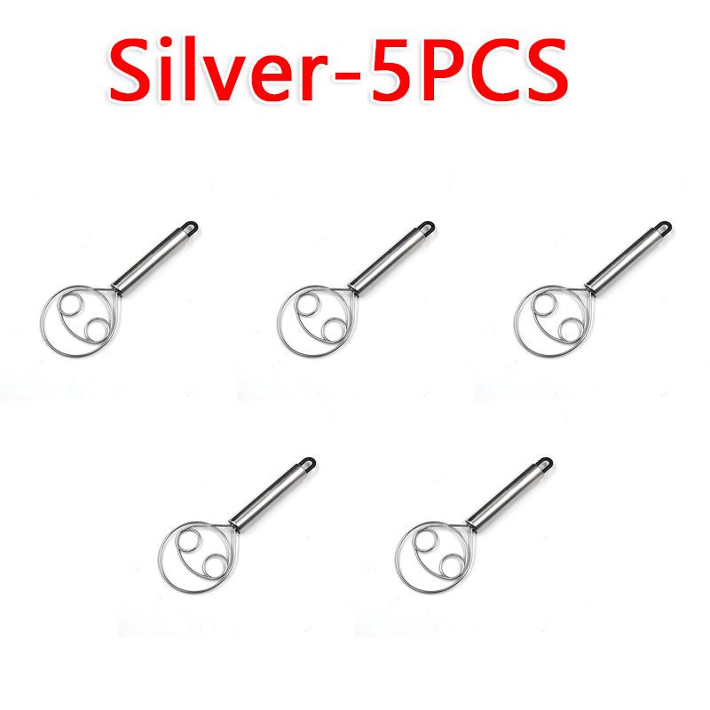 Stainless Steel Dough Whisk Bread Mixer Pastry Blender Baking Tool with Hanging Hole Kitchen Essentials