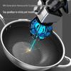 32CM 304 Stainless Steel Wok