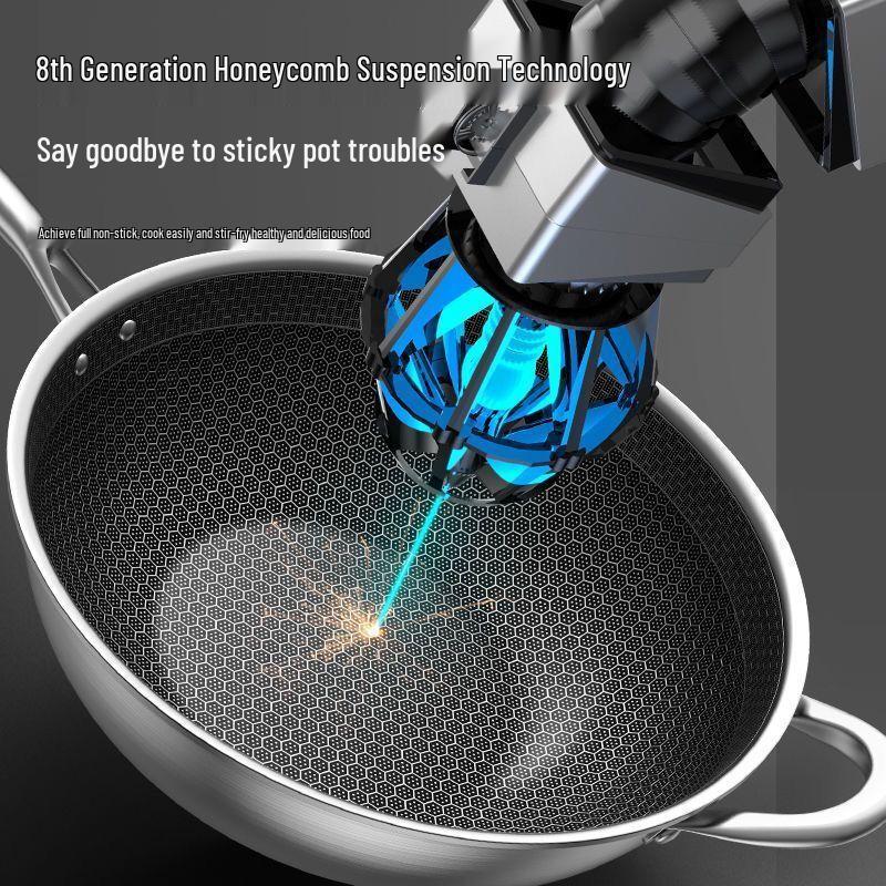 32CM 304 Stainless Steel Wok