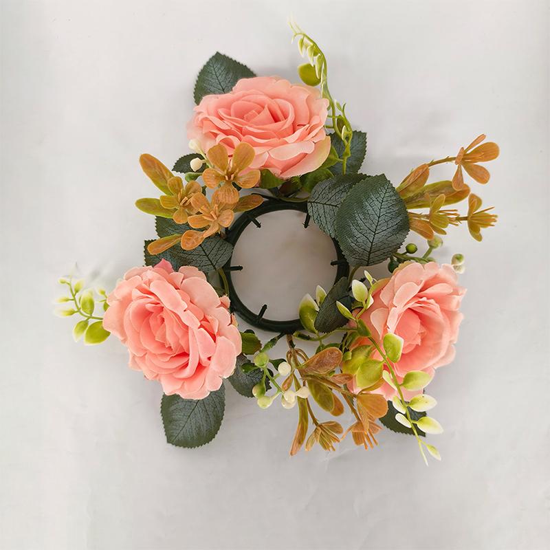 Artificial Rose Candlestick Wreath Garland Wedding Ball Decorations Ornament Party Supplies