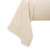 Taie de traversin "Prestige" 100% Satin de coton Peigné 120 fils /cm² Coton Pur - 45x185 - Prestige Crème