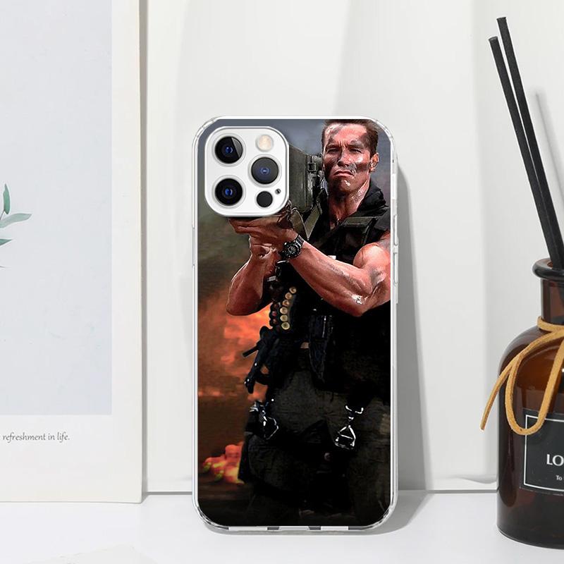 Arnold Schwarzenegger Terminator Phone Case For Iphone 17 Air 16 15 Plus 16E 14 Pro Max 13 Mini 12 11 7 8 SE Fundas Soft Back Co