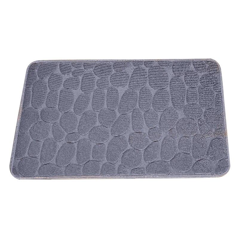 Bathroom Foot Mats Coral Velvet Mats Embossed Stone Memory Foam Embroidery Thickened Absorbent Mats Door Mats G003