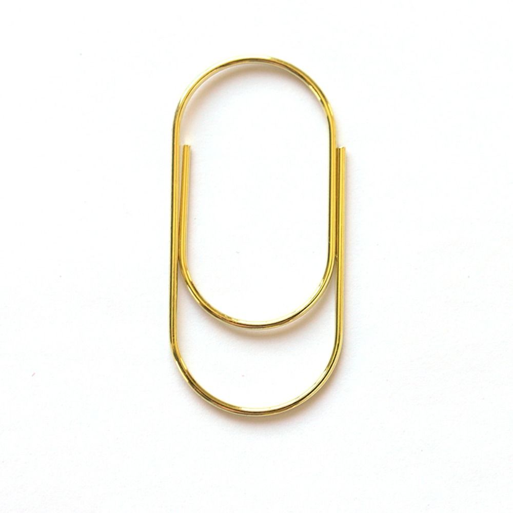 

50 шт. Металл большой 50 шт. 50 мм Яркое золото Планировщик Зажимы 1,97 дюйма Закладки Скрепка