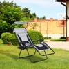 Zero Gravity Lounger Chair, Folding Reclining Patio Chair with Shade Cover, Padded Seat, Cup Holder, Soft Cushion and Headrest for Poolside, Camping