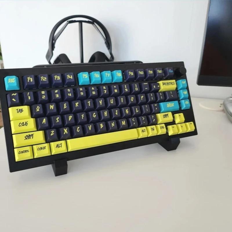 Double Layer Mechanical Keyboard Rack Acrylic Display Stand Holder for Desktop Organization Office Gaming Use