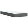 Box Spring Bed with Mattress Dark Gray 80x200 cm Fabric