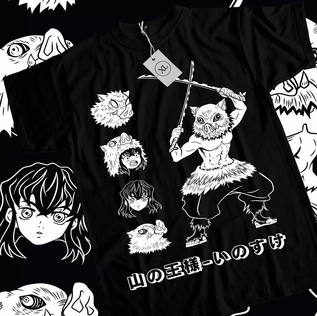 Inosuke Tshirt Demon Slayer Inosuke Kimetsu No Yaiba Anime Movie Unisexga Shirt