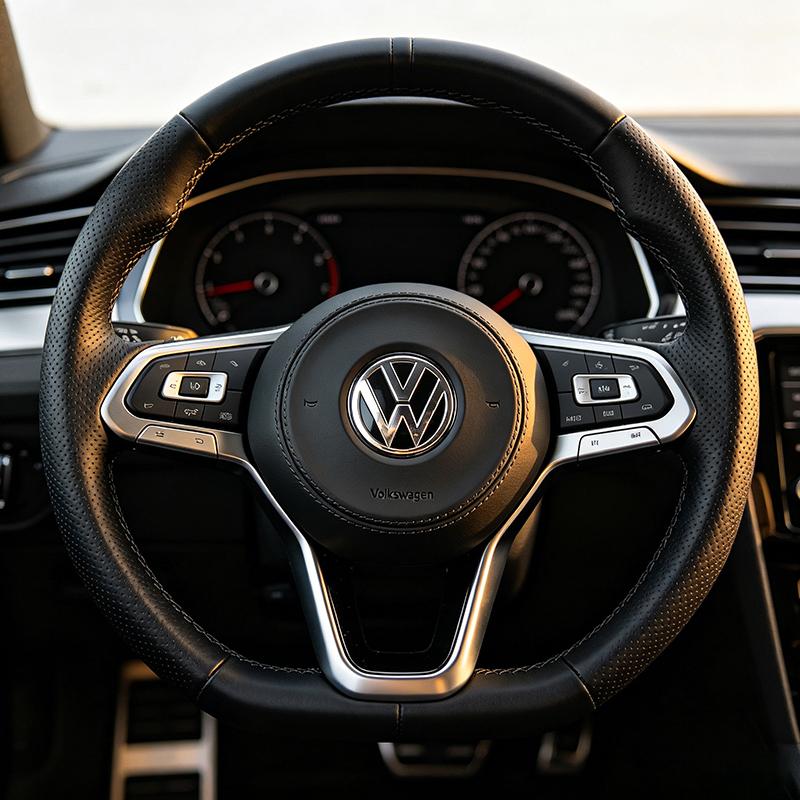 Car Steering Wheel Sticker Badge Decoration Auto Accessories For VW Golf 3 4 MK3 MK4 Passat 3BG Polo 6N 9N Bora Vento zr1