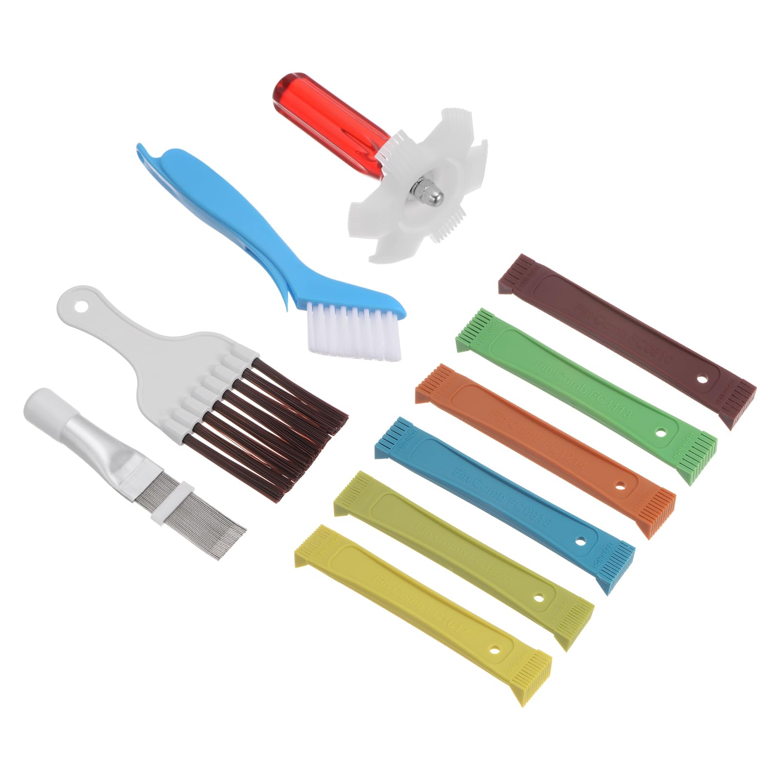 

PATIKIL Air Conditioner Fin 5Pcs Fin Cleaning Brush AC Coil Cleaner Straightener Condenser Radiator Repair Tool for AC Unit Refrigerator Evaporator
