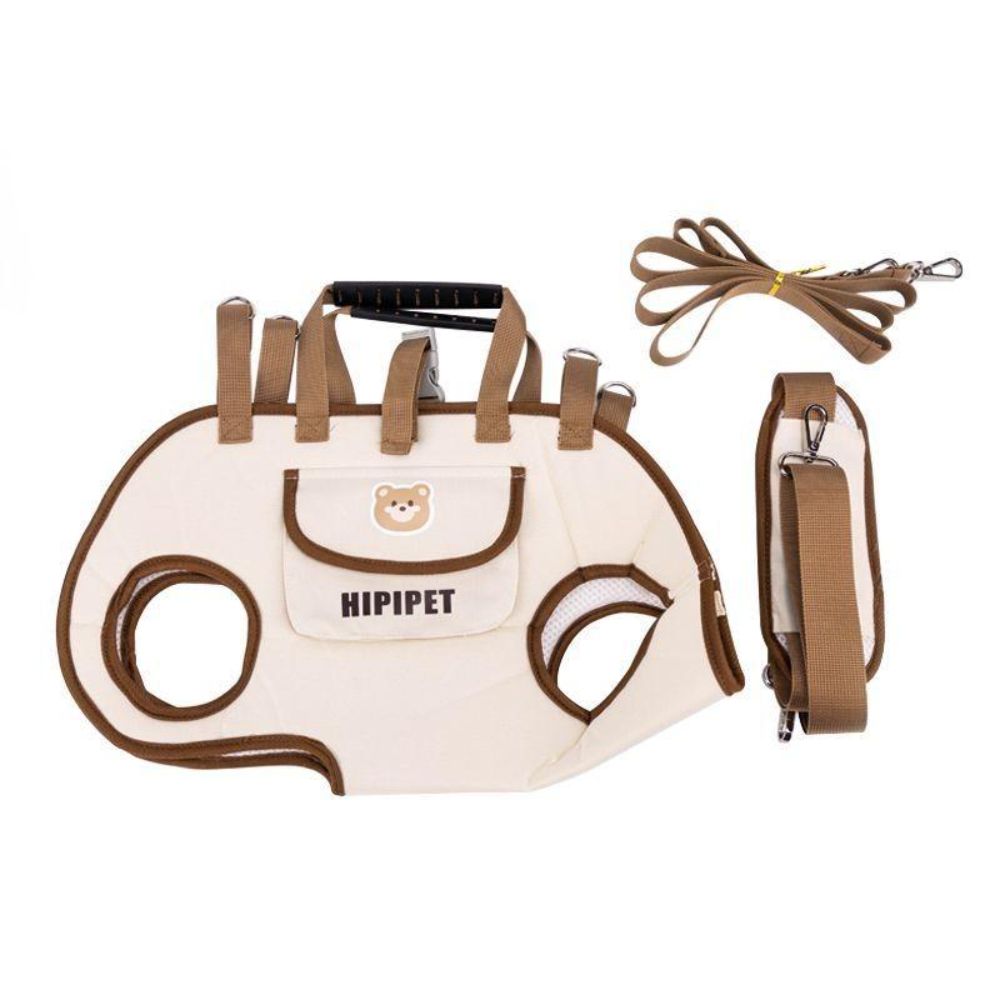 Breathable Dog Harness Backpack Easy To Clean Strong Load Bearing Traction Backpack Portable Adjustable Pet Carrier Pet Outdoor