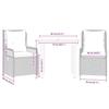 VidaXL Ensemble à manger de jardin 3 pcs et coussins marron poly rotin 3262978