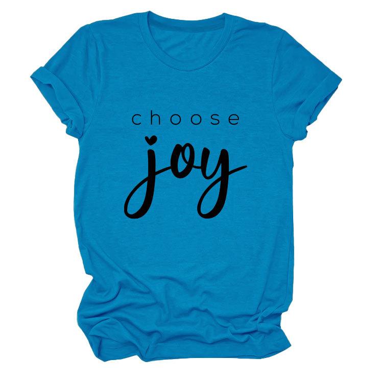 Simple casual temperament versatile women's round neck short-sleeved T-shirt base