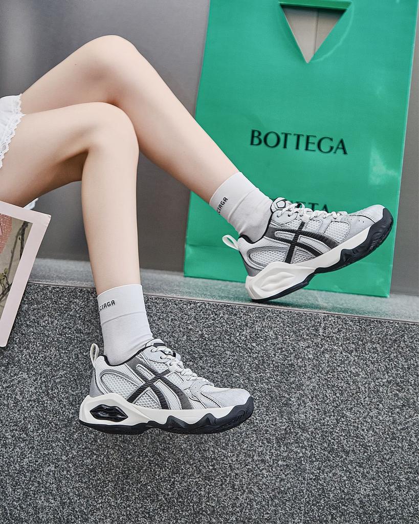 Fashion platform dad shoes women's spring new versatile height increase casual sports shoes breathable running shoes casual shoes