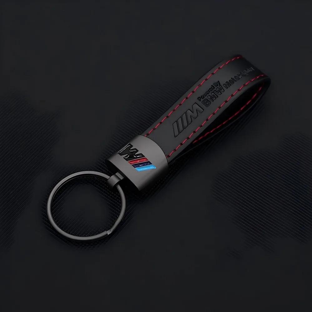Autocollant de Voiture Chaud 2025 Cuir Métal Logo de Voiture Porte-clés Porte-clés Pour BMW E46 E90 E39 E60 E36 E30 E61 E91 E92 E87 F10 F20 F30 X5 E7