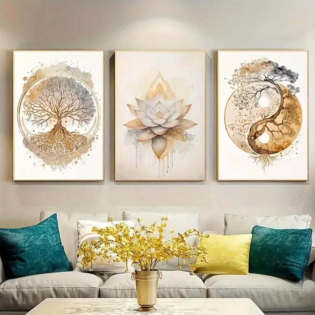 Frameless Decorative Wall Mural for Living Room