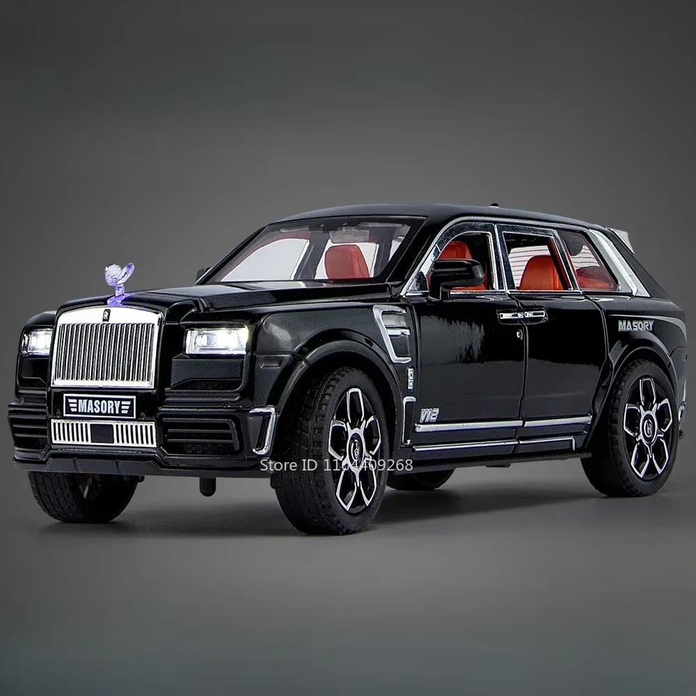 Scale 1:24 Spectre Cullinan Sports Car Model Toy Metal Diecast Music Light Wheel Steering Models Toys for Children's Gifts