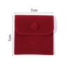 1pcs Jewellery Pouch Packaging Bag Soft Velvet Snap Button Gifts Packing Bag For Storing Rings Bracelets Necklace Accessories