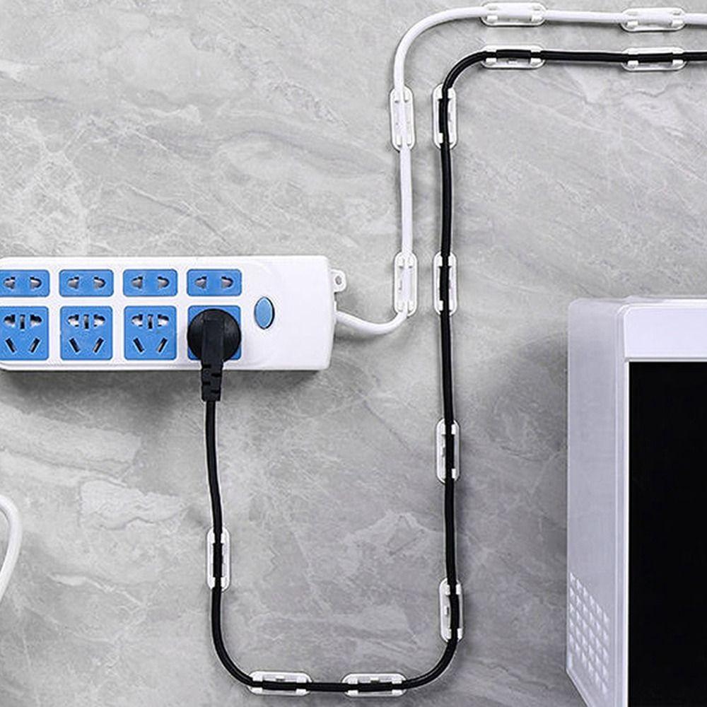 10Pcs Plastic Cable Clip Mini Cable Manager Practical Wire Holder  Network Cable