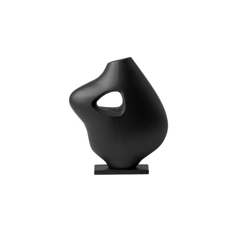 Irregular Abstract Vase Hollowed-out Stone Statue Ornaments Flower Vase Flower Arrangement Accessories Home Decoration