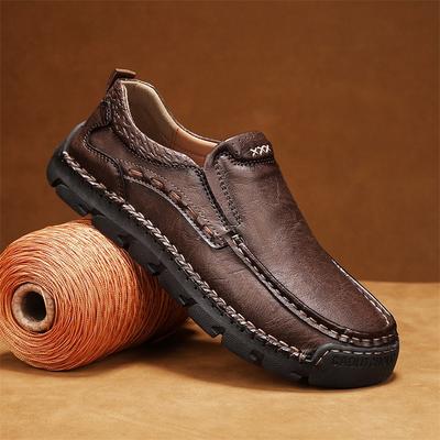 Mokasyny męskie, mokasyny, wsuwane, skórzane, buty