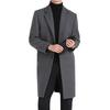 Winter Mid-Length Woolen Overcoat for Middle-Aged & Young People - Lapel Fashion Casual Style