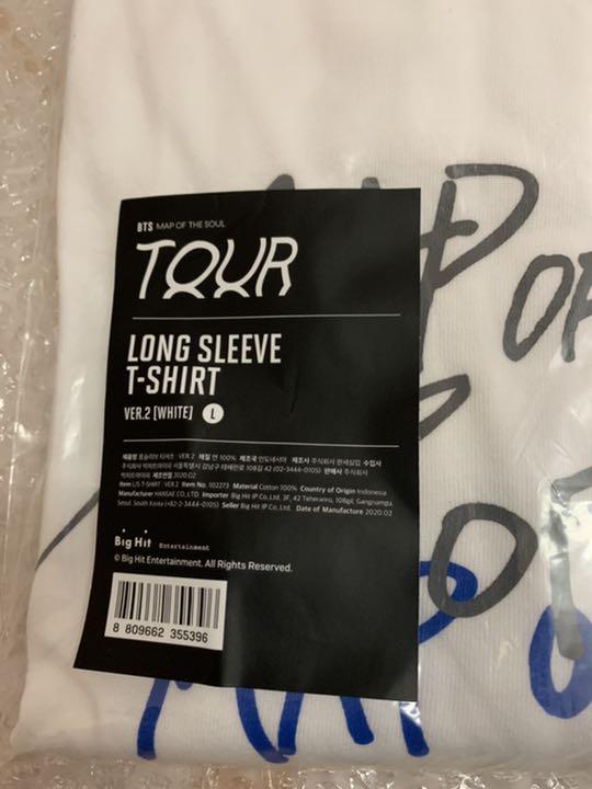 [USED] BTS MOS Official Long Sleeve T-Shirt White