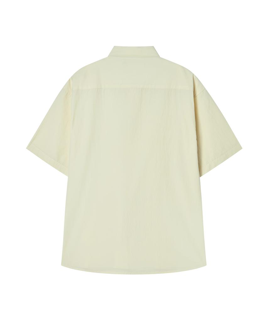 BEYOND CLOSET [Collection Line] Lux Fabric Pocket Shirt Butter